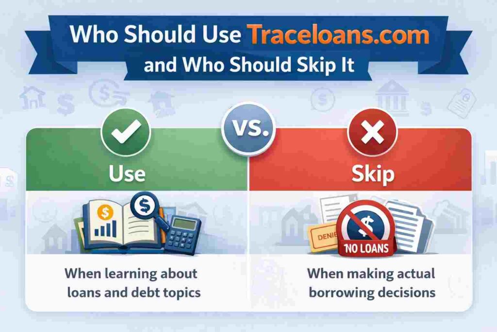 Who should use Traceloans.com and who should skip it