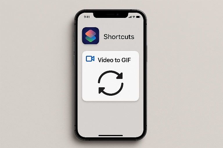 Make a looping GIF with Shortcuts (ideal for sharing)