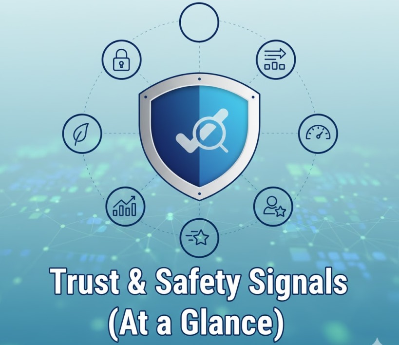 Trust & Safety Signals (At a Glance)