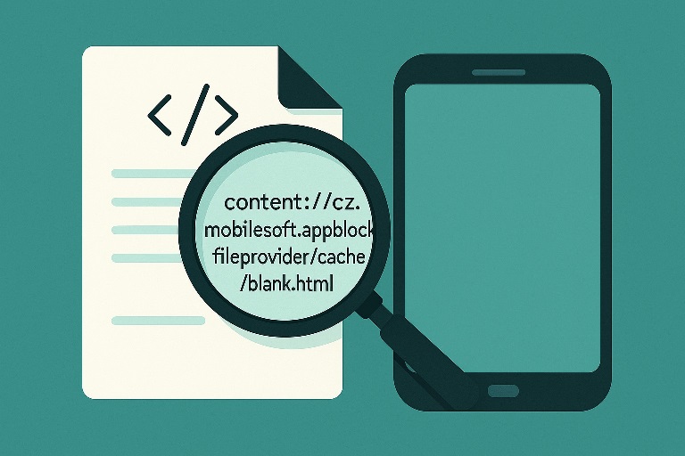what is contentcz.mobilesoft.appblock.fileprovidercacheblank.html