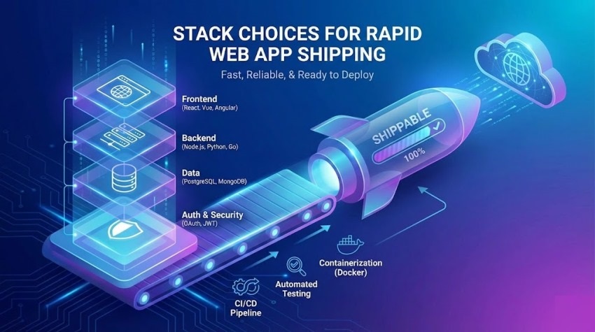 Stack choices that keep a rapid web app shippable
