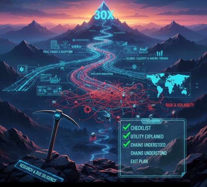 AVAX 30x Upside Explained (Pragmatic Perspective)