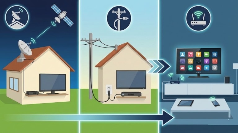 IPTV vs Cable TV vs Satellite