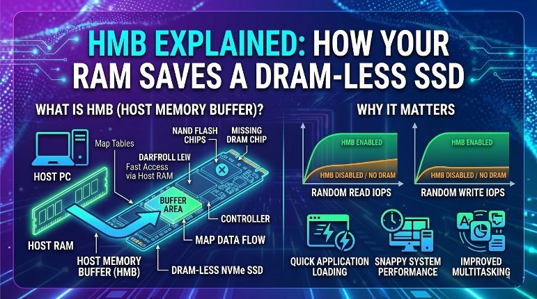 HMB Explained: How Your RAM Saves a DRAM-less SSD