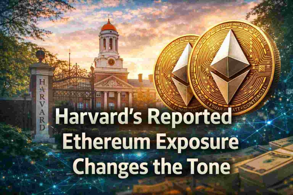 Harvard’s Reported Ethereum Exposure Changes the Tone 