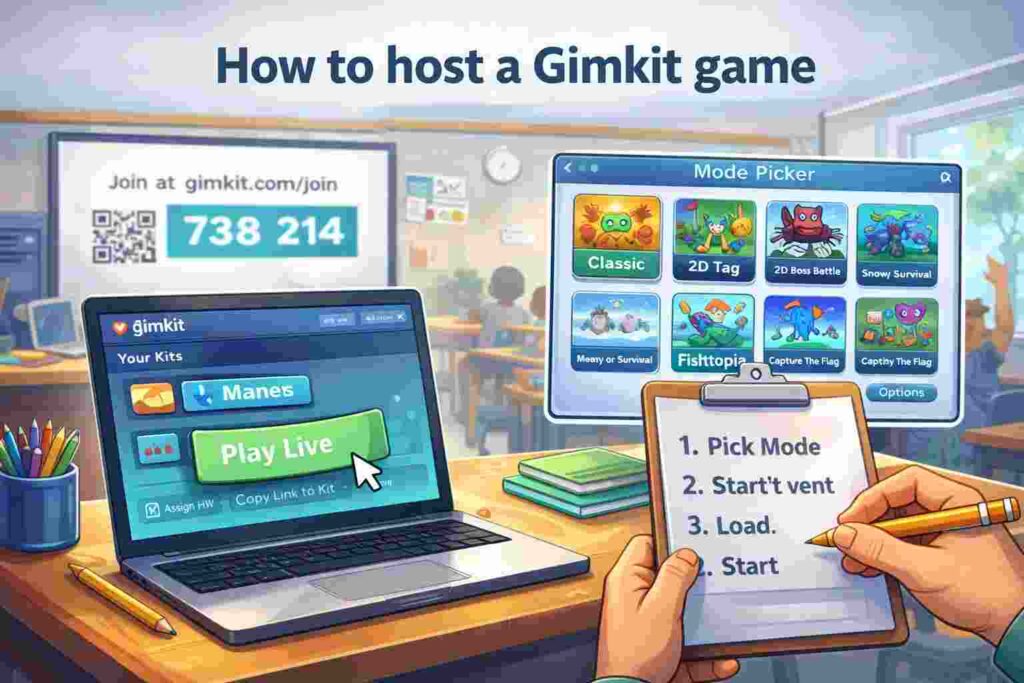 How to host a Gimkit game