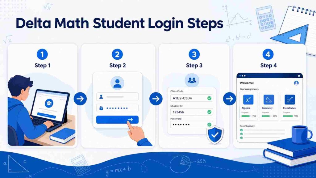 Delta Math Student Login Steps