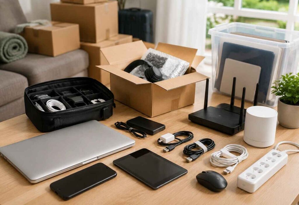 How to Keep Your Devices, Files, and Internet Setup Organized While Moving