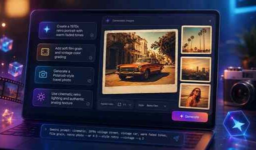prompt for gemini ai retro style