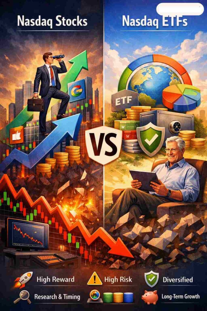 Top Growing Nasdaq Stocks vs. Wise Nasdaq ETF Investment Strategy