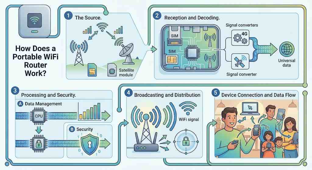 How Does a Portable WiFi Router Work?